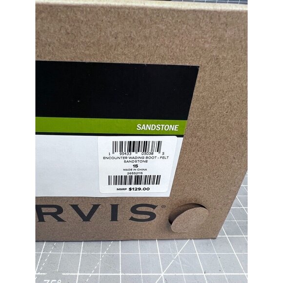 Orvis Encounter Wading Boot Felt Bottom Men's Sz. 15 US NEW~ Sandstone Sz 47 EU - Picture 5 of 8